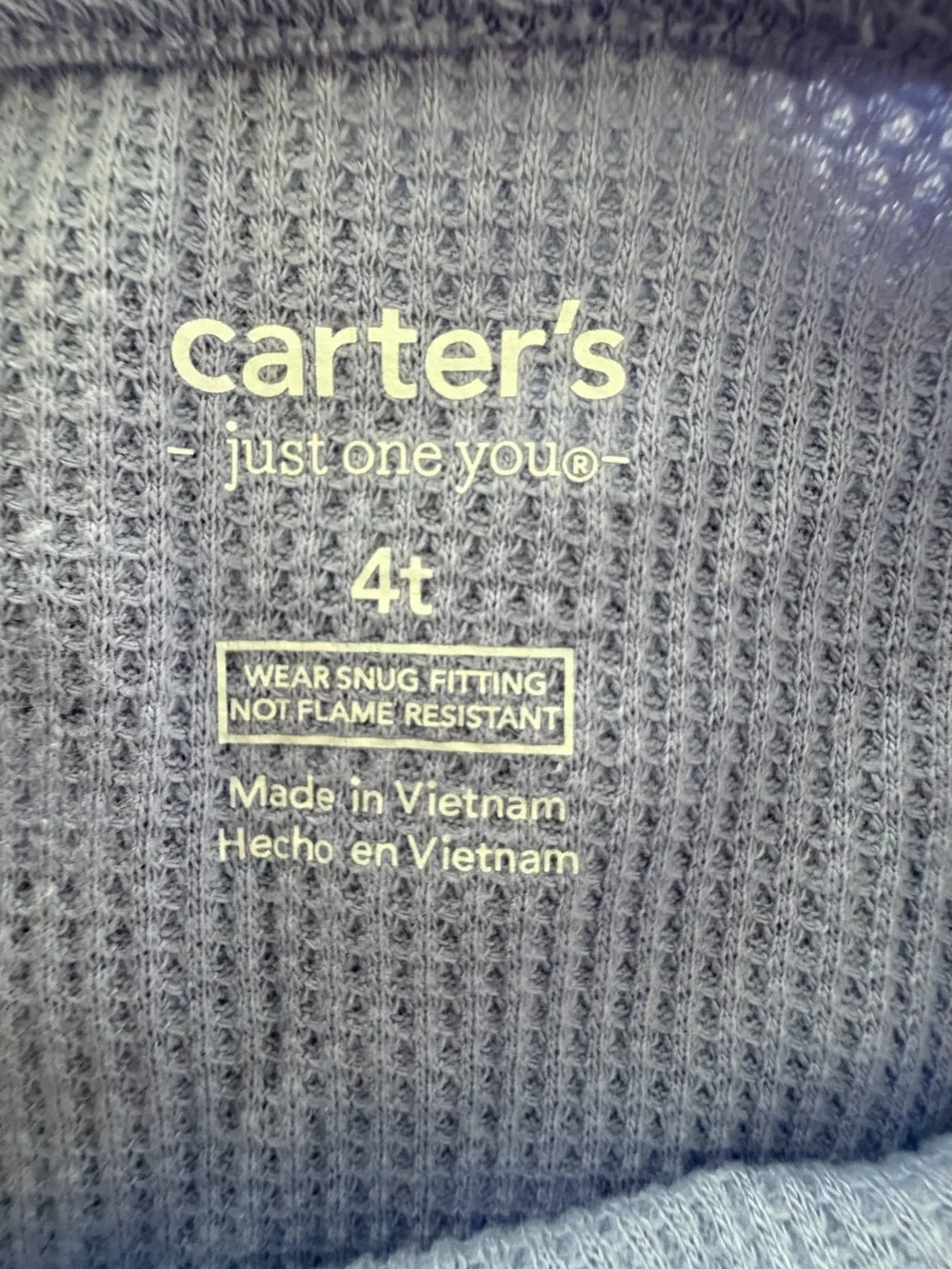 BNWT Carter's Lavender Heart Print Two-Piece Pajama Set
